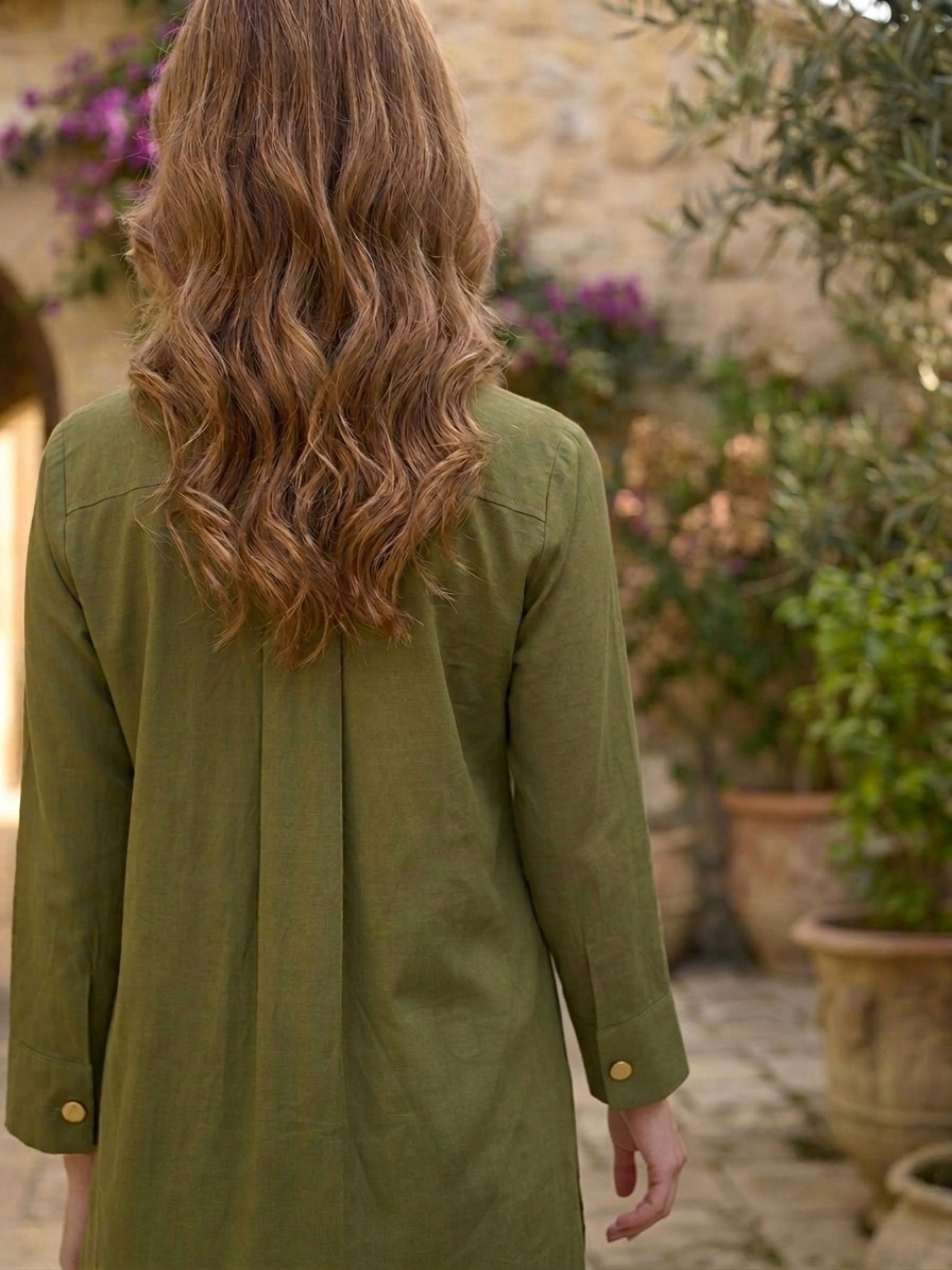 Olive Toggle-Button Co-ord