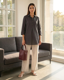 Ash Grey Relaxed Shirt
