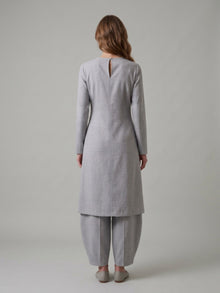 Slit-Front Tunic & Cocoon Pants