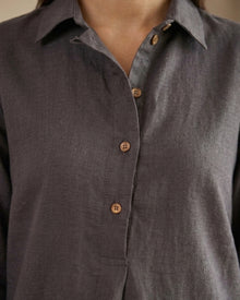 Ash Grey Relaxed Shirt